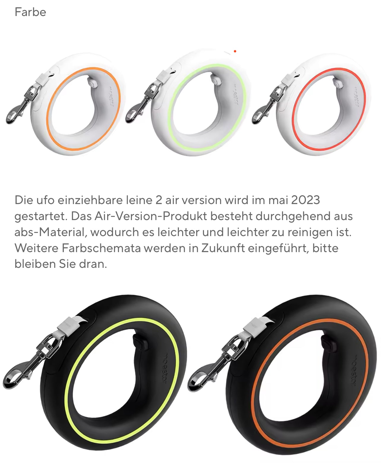 UFO Leash Plus 2 Gen. mit LED Umgebungslicht